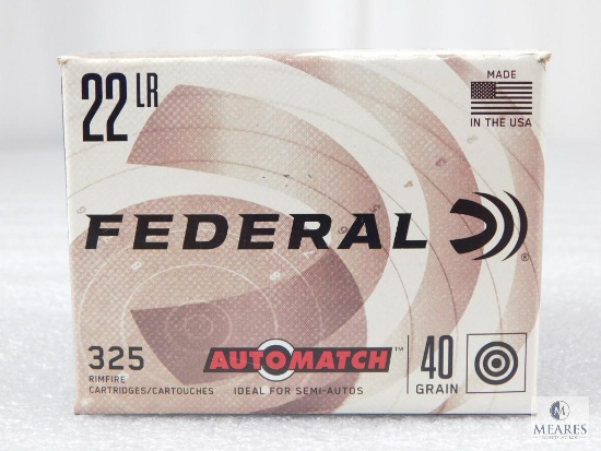 325 Rounds Federal 22LR 40 Grain