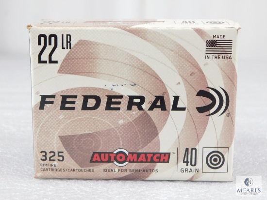 325 Rounds Federal 22LR 40 Grain
