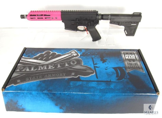 New Palmetto State PA-15 5.56 Nato AR 15 Semi-Auto Pistol with Hot Pink Upper