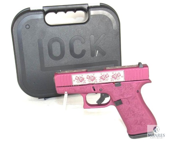 New Glock 43X "Glock N Roses" Black Cherry 9mm Semi-Auto Pistol