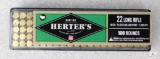 100 Rounds Herter's 22LR 40 Grain Plated Hollow Point 1280 FPS