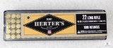 100 Rounds Herter's 22LR 40 Grain Plated Round Nose 1300 FPS