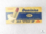 20 Rounds Dominion 351 Winchester Self Loading 180 Grain SP