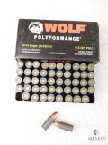 50 Rounds Wolf 9mm Luger 115 Grain FMJ