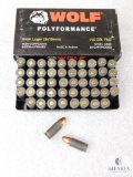 50 Rounds Wolf 9mm Luger 115 Grain FMJ