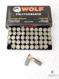 50 Rounds Wolf 9mm Luger 115 Grain FMJ