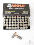 50 Rounds Wolf 9mm Luger 115 Grain FMJ