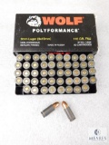 50 Rounds Wolf 9mm Luger 115 Grain FMJ