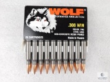 20 Rounds Wolf .308 WIN 150 Grain FMJ Ammo Steel
