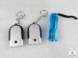 Three Battery Operated Flashlights
