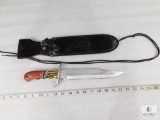 Fixed Blade Knife with Leather Sheath