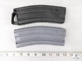 Two AR 15 30 Round Metal Magazines One is a Battle Magazine