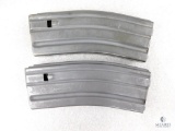 Two AR 15 30 Round Metal Magazines