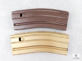 Two 30 Round AR 15 Metal Magazines