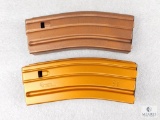 Two 30 Round AR 15 Metal Magazines