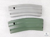 Two 30 Round AR 15 Metal Magazines