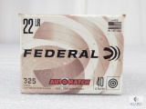 325 Rounds Federal 22LR 40 Grain