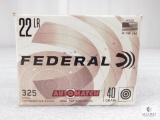 325 Rounds Federal 22LR 40 Grain