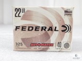 325 Rounds Federal 22LR 40 Grain