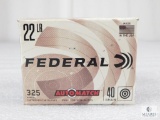 325 Rounds Federal 22LR 40 Grain