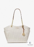 Michael Kors Women's Jet Set Travel Saffiano Large Chain Shoulder Tote