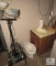 Corner Lot - Sink Vanity Cabinet, Toilet Base, Cart and Halogen Light