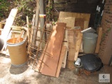 Large Lot of Assorted Lumber and Fence Posts