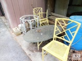 Lot of Vintage Metal Outdoor Furniture