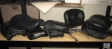 Lot of Assorted Motorcycle Seats and Bike Rest with Luggage Rack
