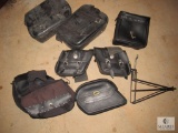 Lot of Motorcycle Saddlebags and Luggage Rack