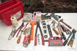 Tool Assortment - Stapler, Hammers, Cutters, Driver Set, Level and More