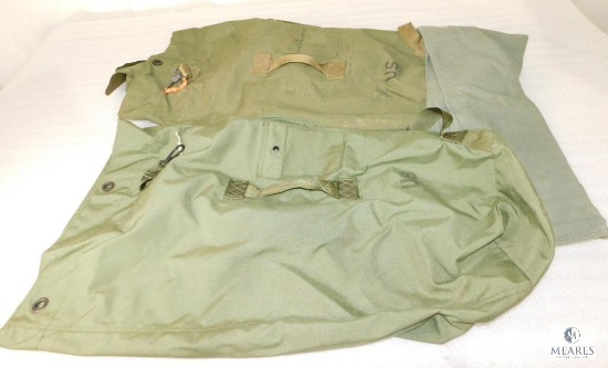 Lot of Three Military Backpack Duffle / Laundry Bags