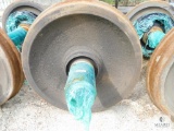 One Set of Railroad Wheels with Axle