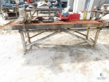 Heavy Metal Work Table with Contents