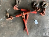 Group of Two Ratchet Chain Binders