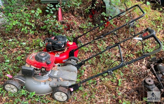 Large Lot of Lawnmowers (Push and Riding)