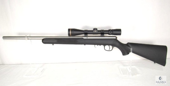 Savage Arms Model 93 .22 WMR Mag Bolt Action Rifle With Leupold Vari-X Scope