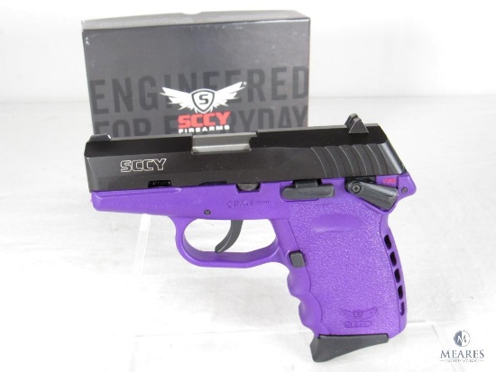 New SCCY CPX-1 9mm Luger Semi-Auto Pistol in Purple