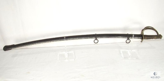 Civil War Era Light Cavalry Saber Sword With Scabbard