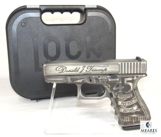 New Glock G19 Donald Trump 45th President Commemorative 9mm Luger Semi-Auto Pistol