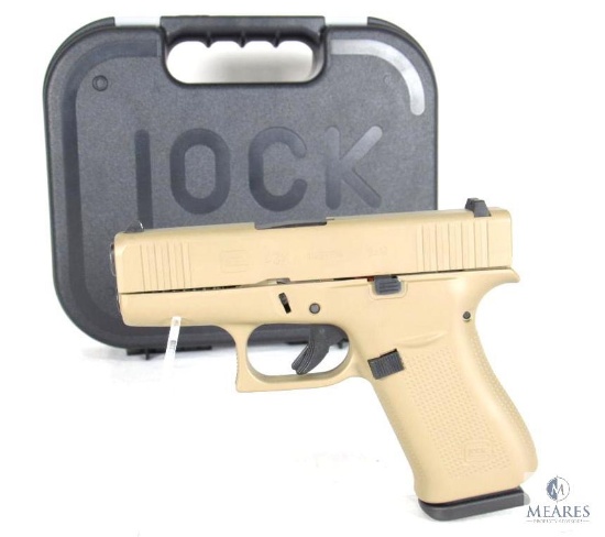 New Glock G43X 9mm Luger Semi-Auto Pistol in FDE