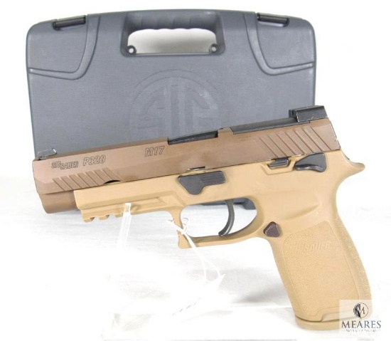New Sig Sauer P320 M17 9mm Semi-Auto Pistol in Coyote Brown