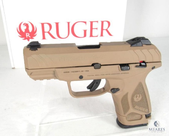 New Ruger Security 9 9mm Luger Semi-Auto Pistol in Coyote Brown