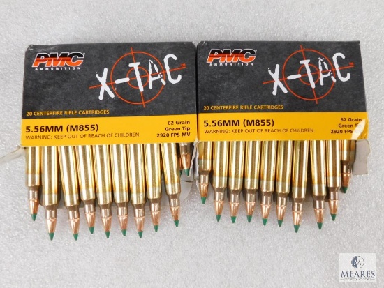 PMC 40 Rounds 5.56 Ammo Green Tip 62 Grain