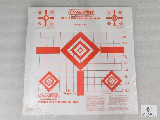 Champion Redfield Sight in Rifle Targets 100 Pack