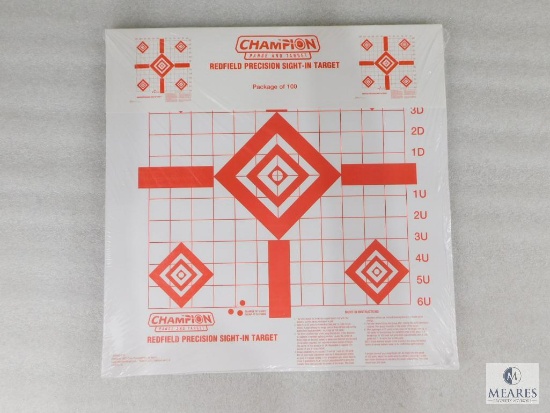 Champion Redfield Sight in Rifle Targets 100 Pack