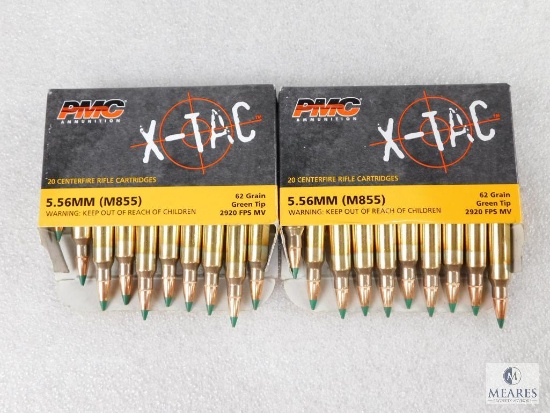 PMC 40 Rounds 5.56 Ammo Green Tip 62 Grain