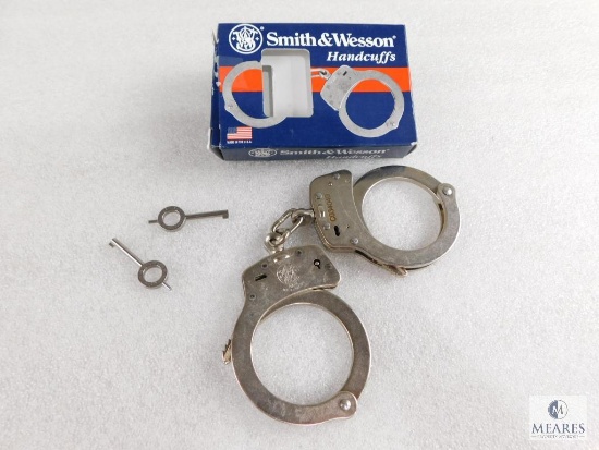 New Smith and Wesson Nickel Plated Handcuffs