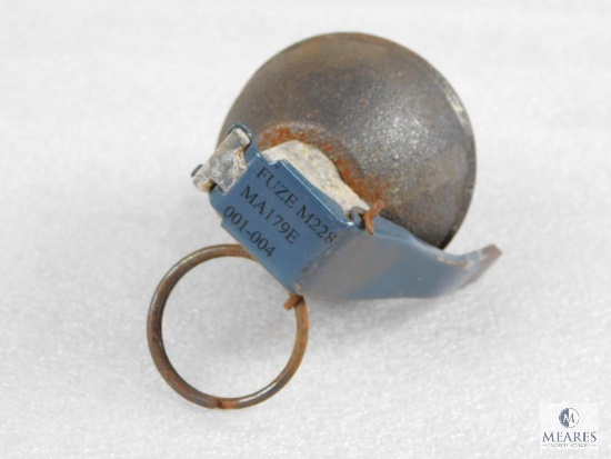 Inert De-milled Lemon Type Hand Grenade