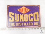 Sunoco Oil and Gas Tin Advertising Sign